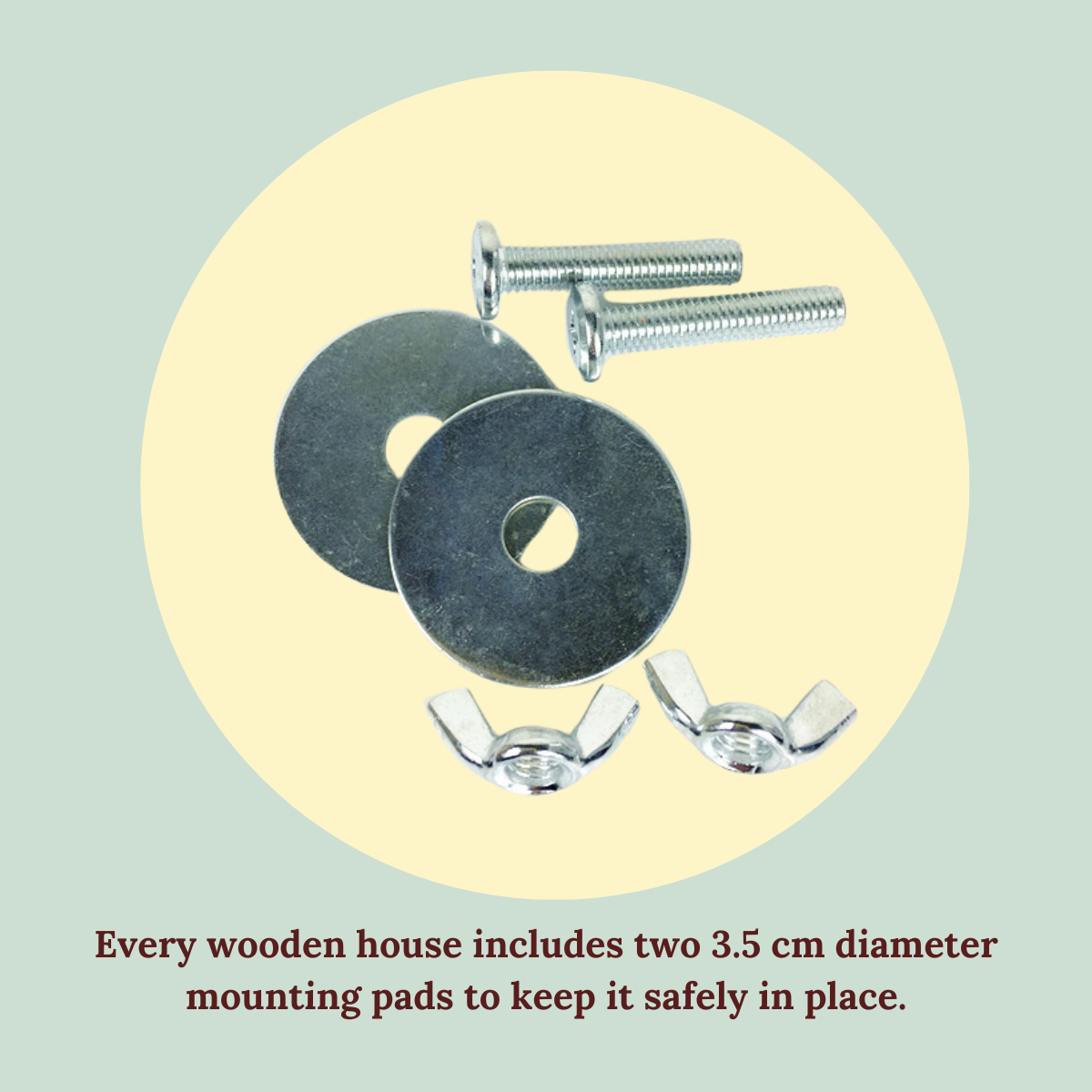 Zelington Wooden House Mounting Pads